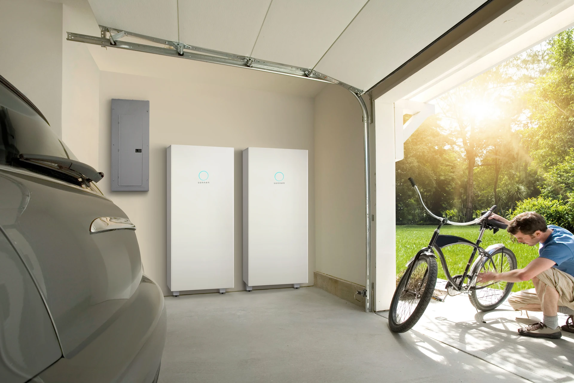 sonnen battery storage system installed in residential garage, SOLRITE Energy