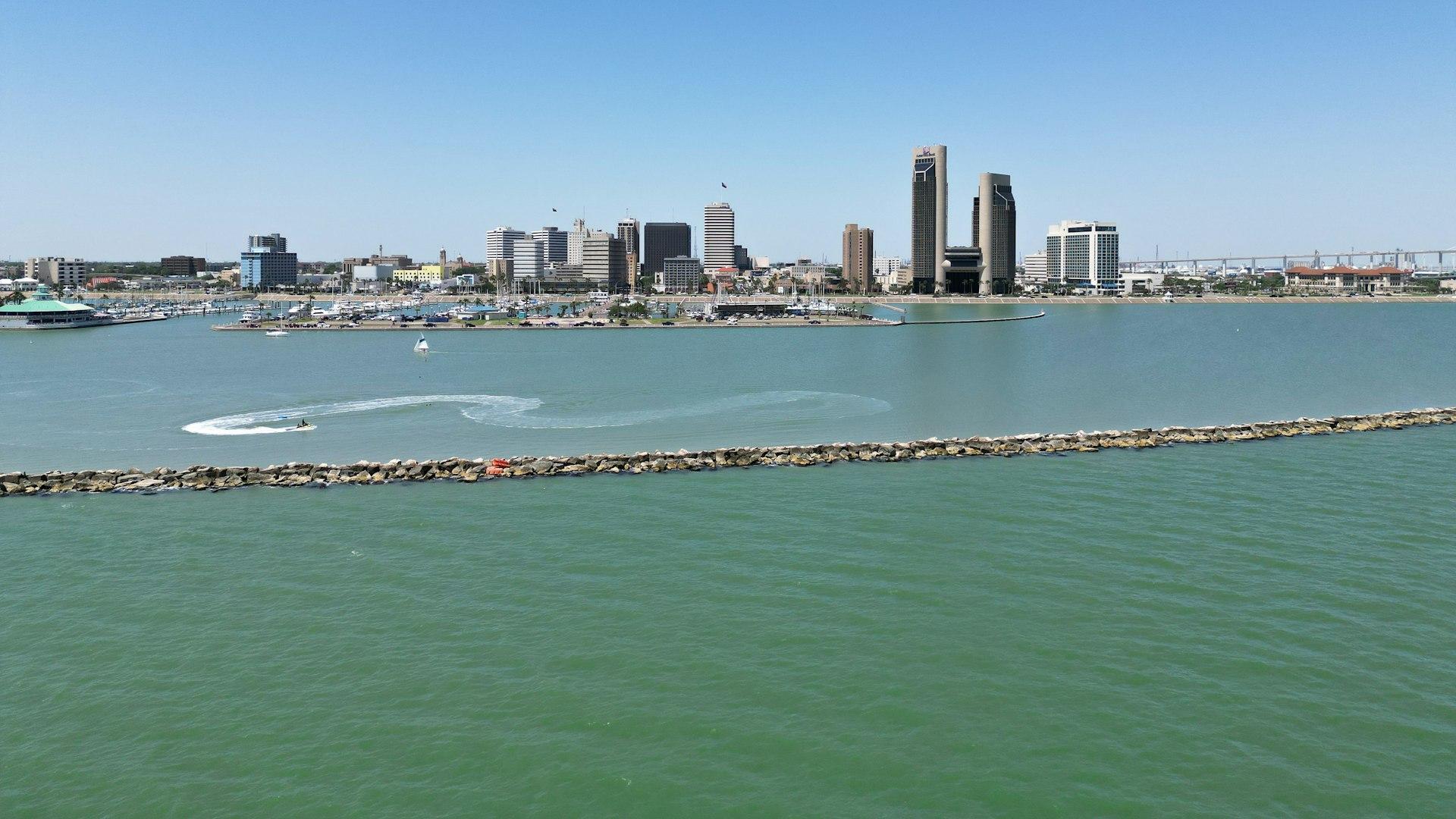 Corpus Christi, Texas bayfront skyline